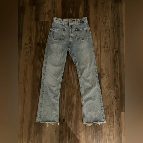 Zara Front Pocket Wide Leg Jeans - Picture 1 of 4